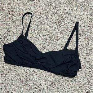 Bleu Rod Beattie Black Bikini Top |‎ Size 8 | Classic Minimal Swim Top